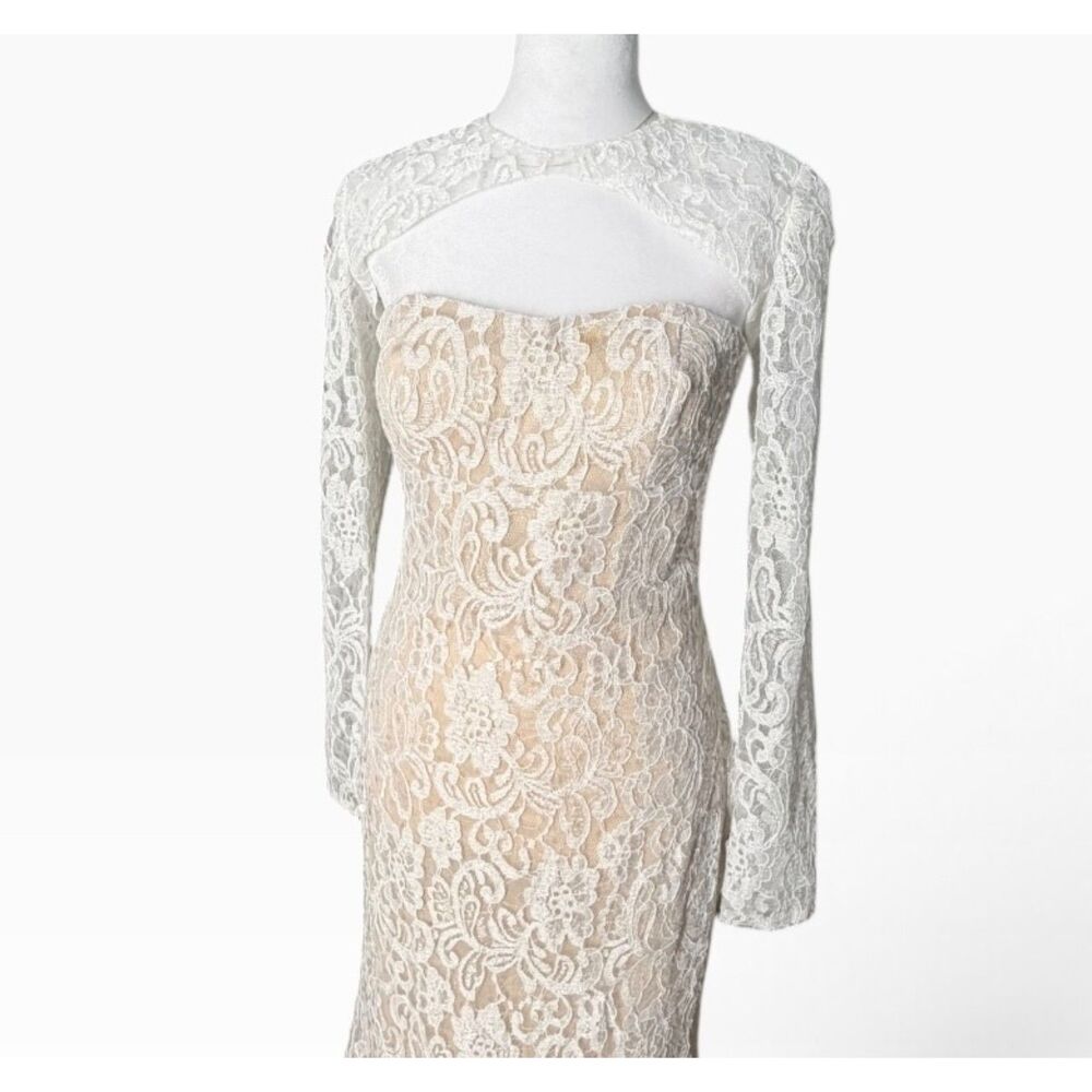 Lulus White Lace Maxi Dress Size M — image 6 of 8